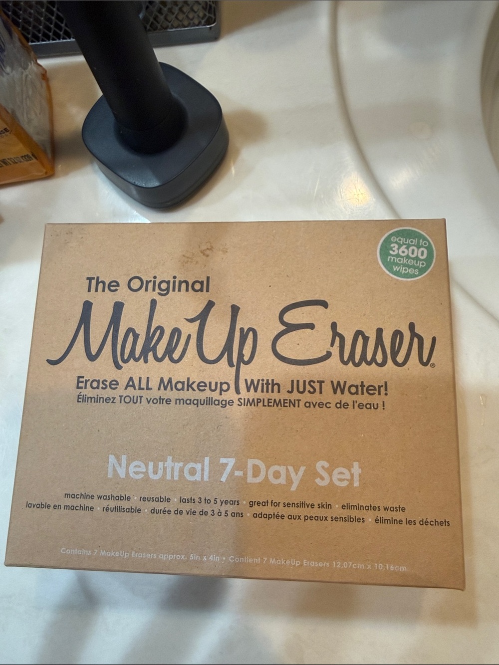 MakeUp Eraser Neutral 7-Day Set - Tan Reusable Makeup Remover Cloths